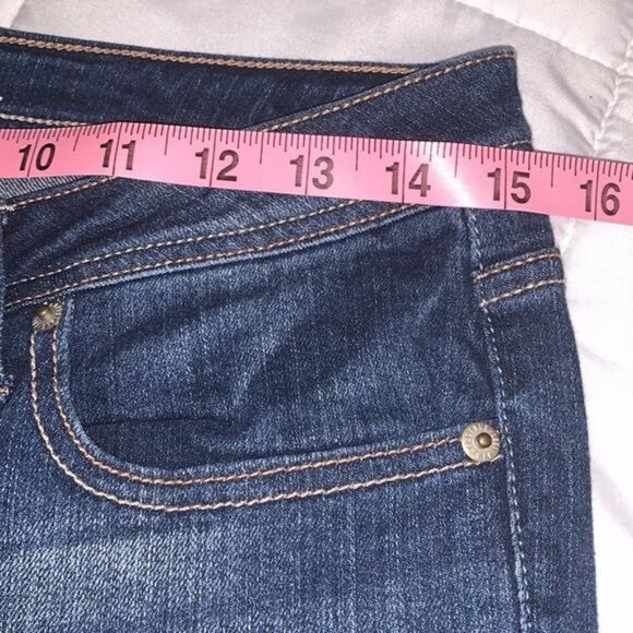 Aeropostale Chelsea Bootcut Dark Wash Jeans 6 Short Cotton/Spandex Womens Casual - Picture 9 of 11